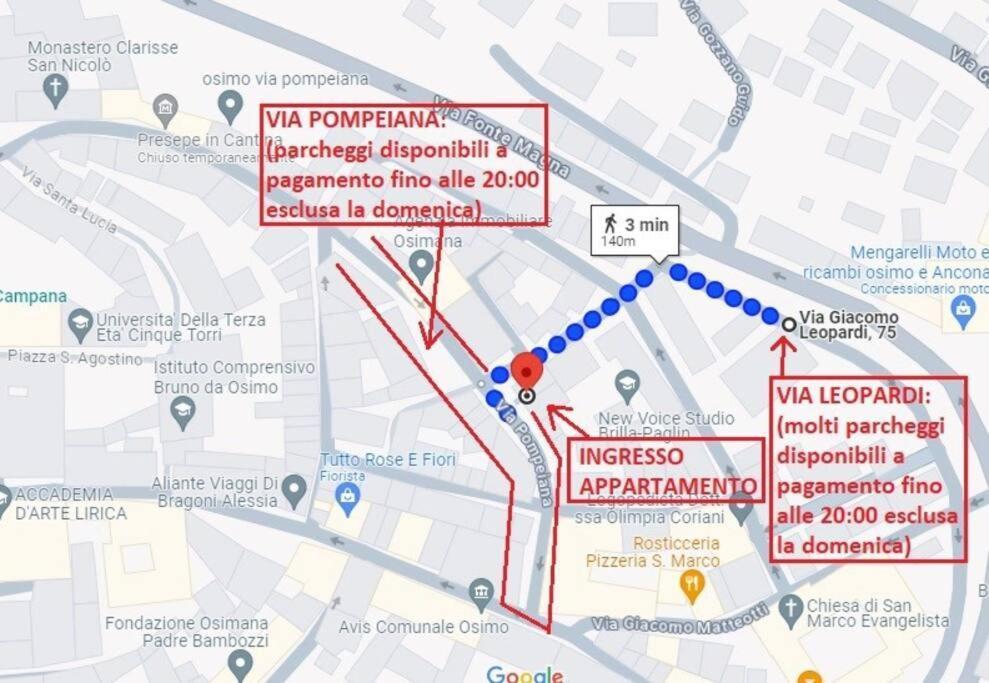 Apartamento Osimo Nel Cuore Del Centro, Free Wi-Fi E Netflix Exterior foto